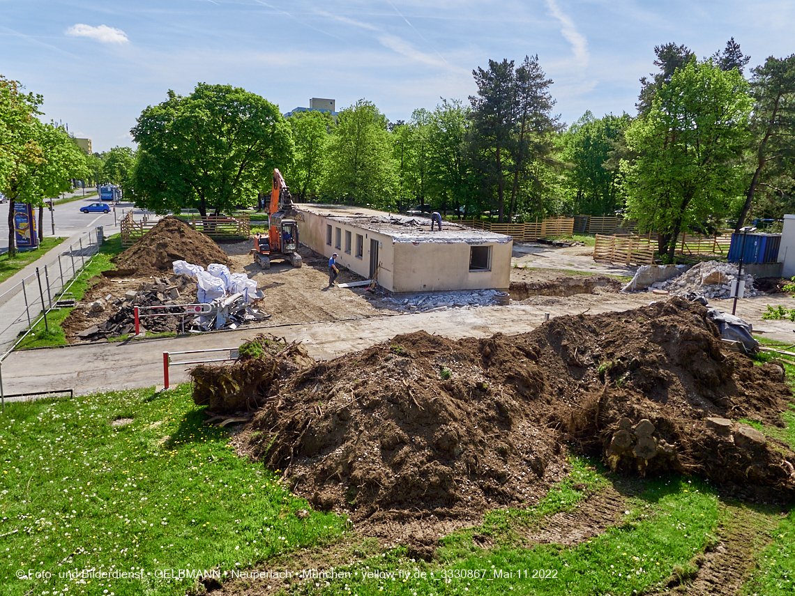 11.05.2022 - Baustelle am Haus für Kinder in Neuperlach